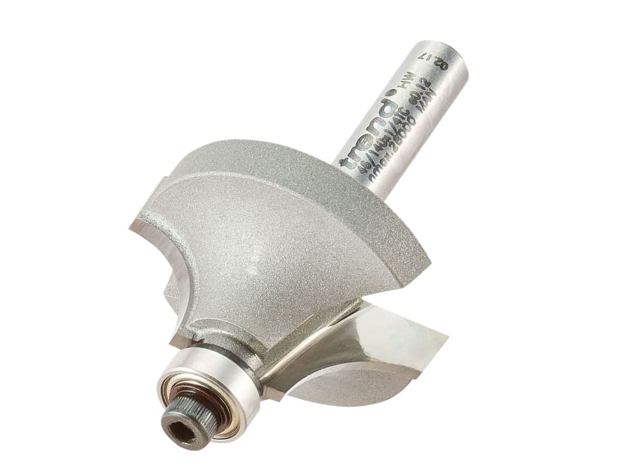 Trend 46140X14TC 1/4" Bearing Guided Ovolo & Round Over Router Cutter 9.5mm Radius