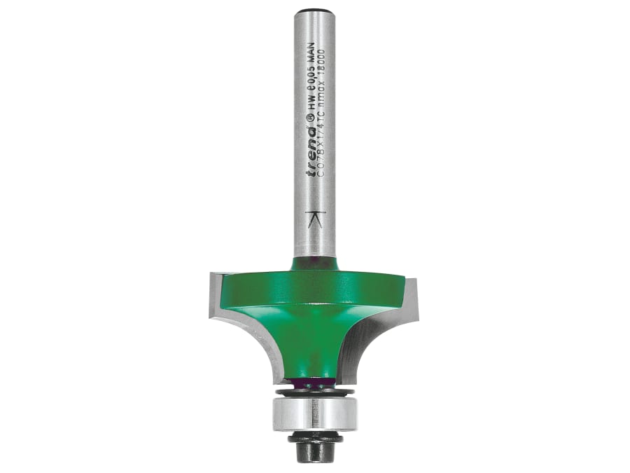 Trend C078X14TC 1/4in Round Over Cutter 9.5 x 15.9mm