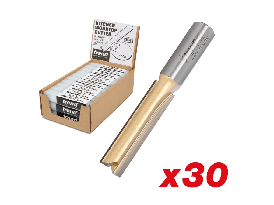 Trend BR01 50mm Kitchen Worktop Cutter with 30 Cutters