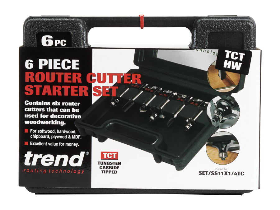 Trend SETSS11X14TC 6 Piece Router Cutter Set
