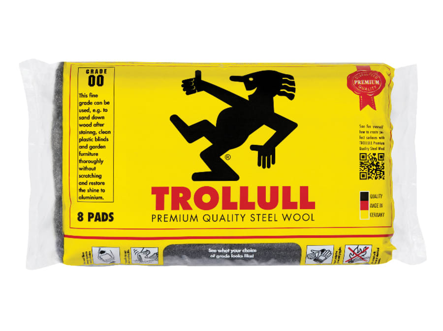 Trollull TRL771274 Extra Large Steel Wool Pads Grade 00