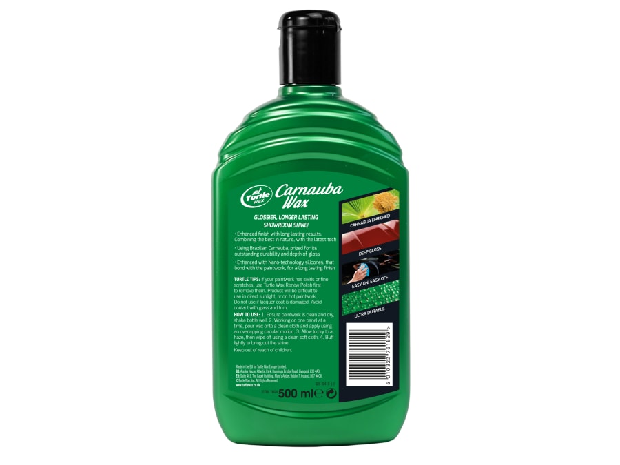 Turtle Wax 51780 Carnauba Car Wax 500ml