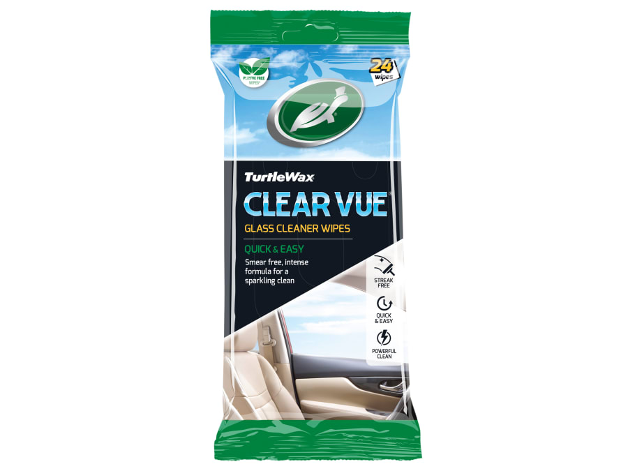 Turtle Wax 54073 Clear Vue Glass Cleaner Wipes