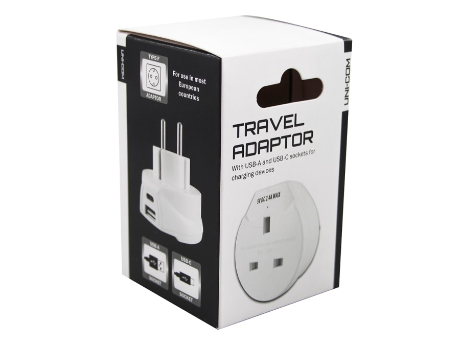 Uni-com TM5UC Travel Socket with USB Charger
