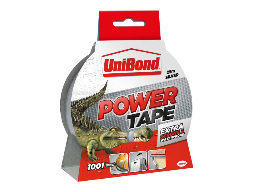 Unibond 2675767 Silver Heavy Duty Duct Tape 50mm x 25m
