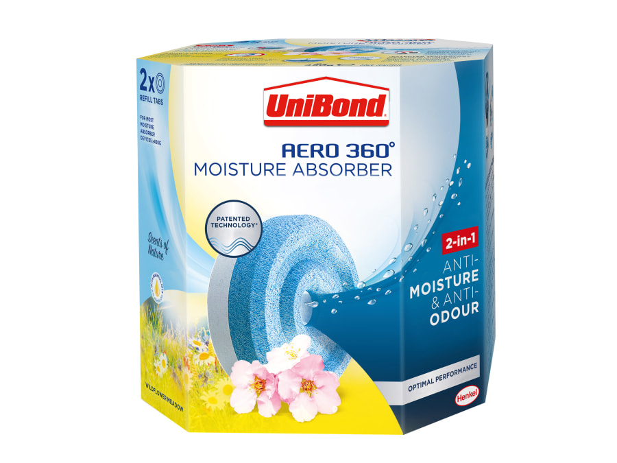 Unibond 2631292 Aero 360° Moisture Absorber Refills (Pack 2)