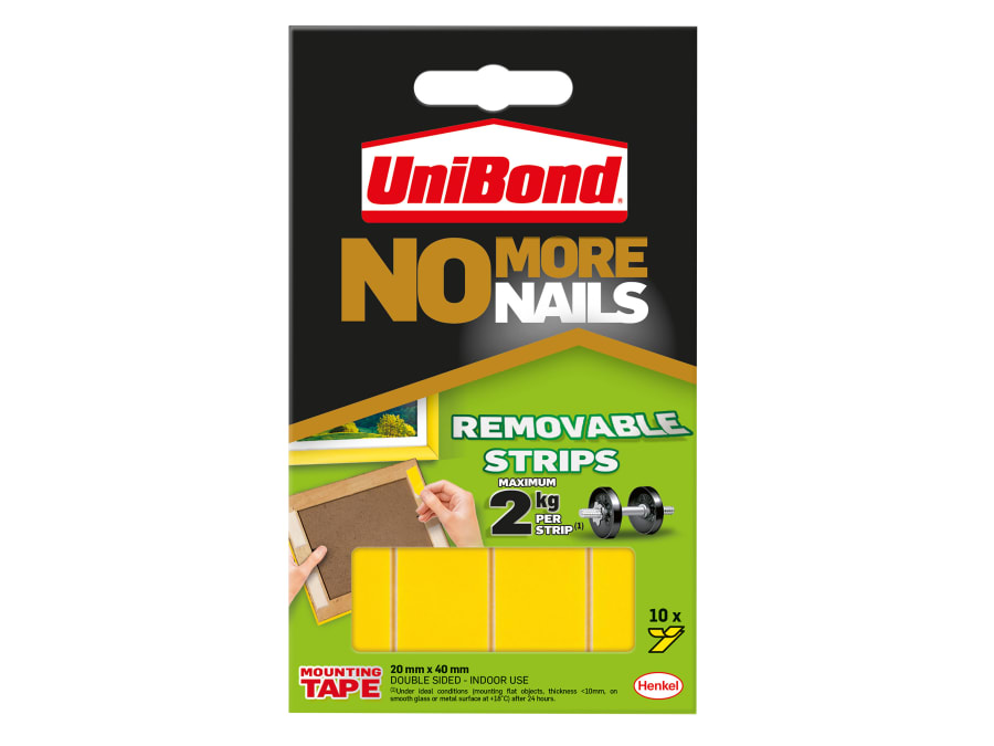 Unibond 2675762 No More Nails Mounting Tape Strips