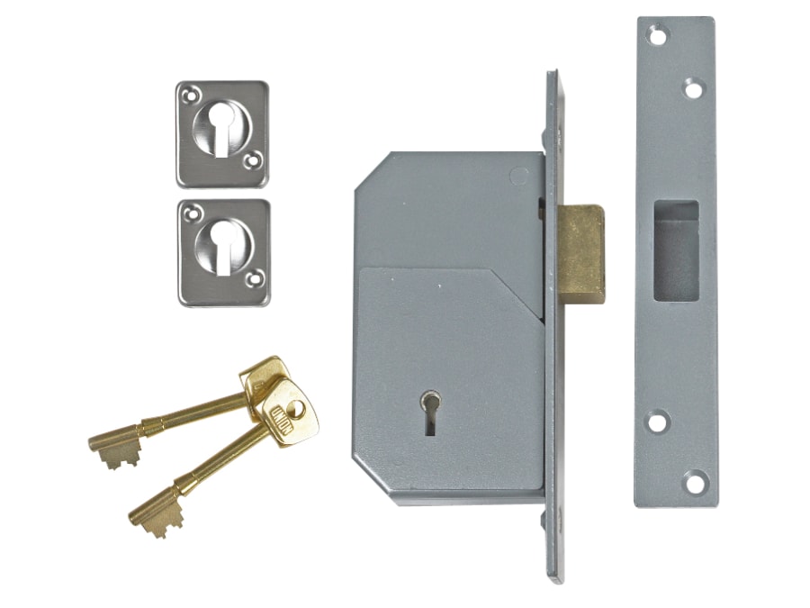 Union B3G110SC73 73mm 5 Detainer Deadlock Satin Chrome