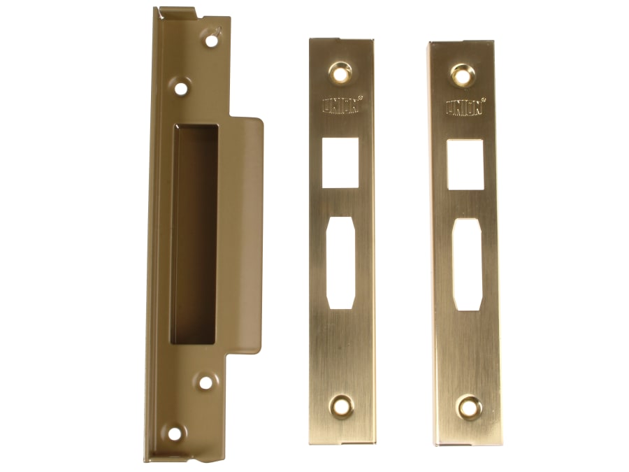 Union J2200REB05PL Mortice Sashlock Rebate Kit 13mm Polished Brass