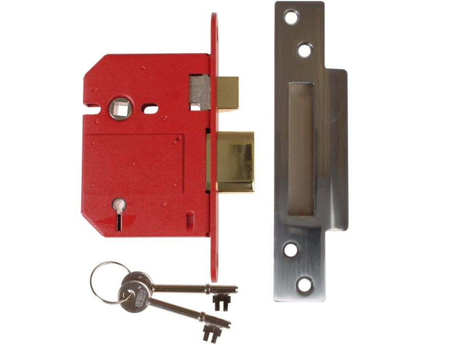 Union J2200SSC30 81mm 5 Lever Mortice Sashlock Satin Chrome