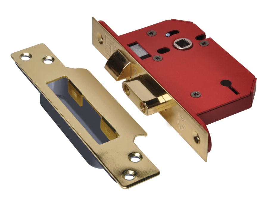 Union Y2203SPB25 68mm Mortice Sashlock with Polished Brass