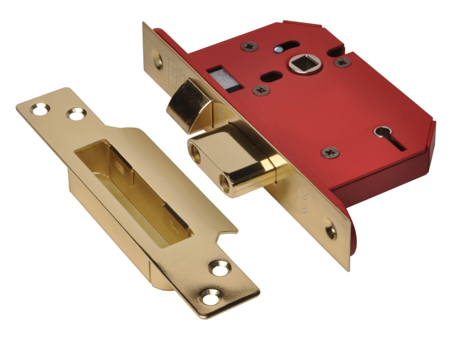 Union Y2205SPB25 5 Lever Mortice Sashlock Polished Brass 68mm