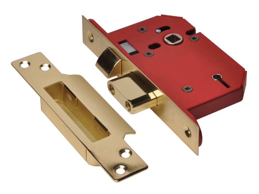 Union Y2205SPB30 81mm Mortice Sashlock with Polished Brass Finish