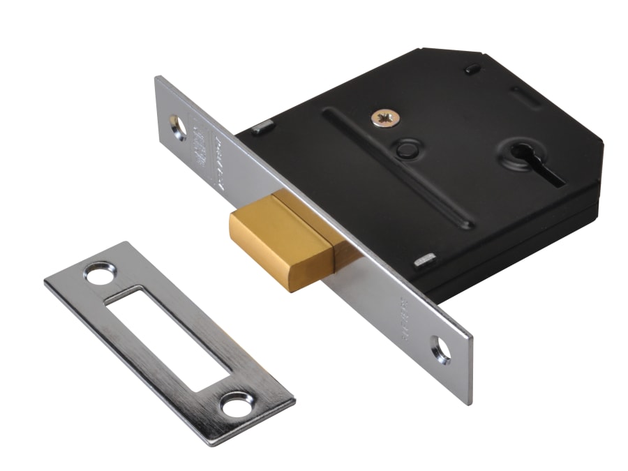 Union YESDLPB25 65mm Mortice Deadlock Polished Brass