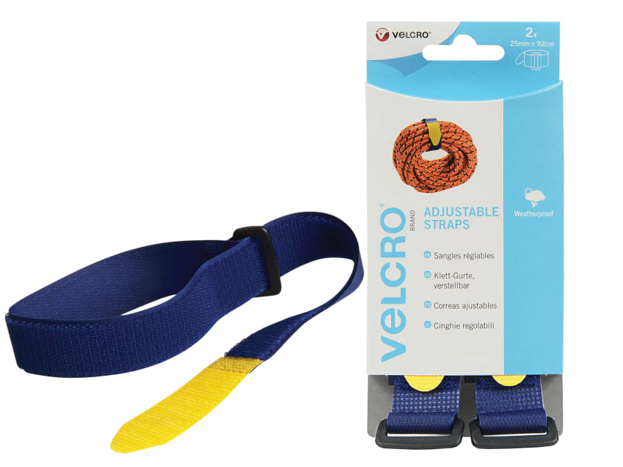 Velcro Brand 60327 25mm x 92cm Adjustable Straps Blue