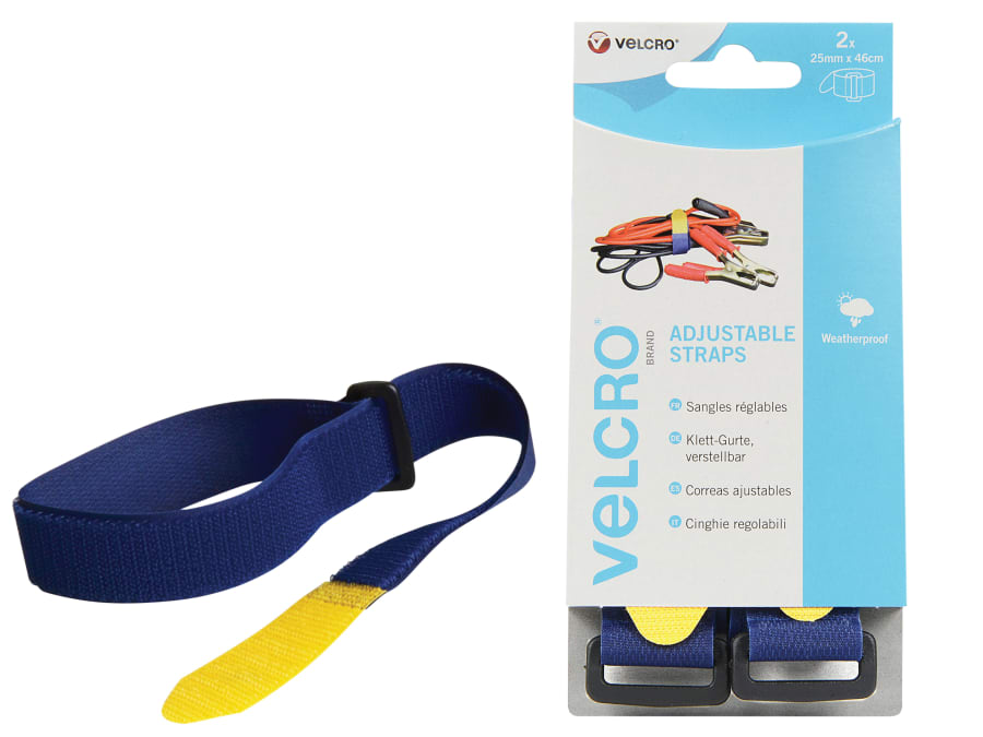 Velcro Brand 60328 25mm x 46cm Adjustable Straps Blue