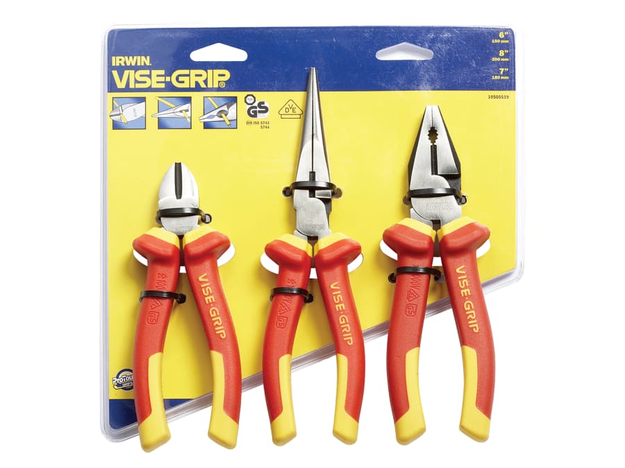 Irwin Vise-Grip 10505519 3pc VDE Plier Set