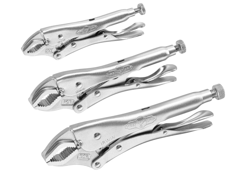 Irwin Vise-Grip 10508020 Curved Jaw Locking Pliers Set of 3