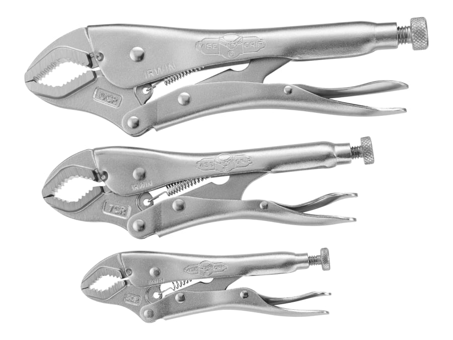 Irwin Vise-Grip 10508020 Curved Jaw Locking Pliers Set of 3