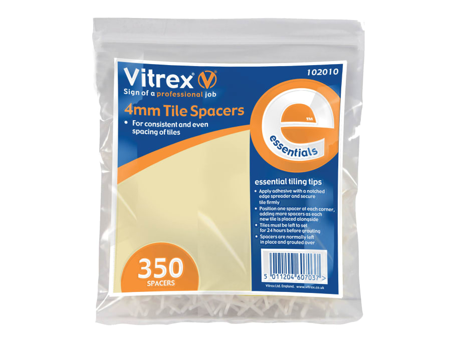 Vitrex 102010 Tile Spacers 4mm Pack 350