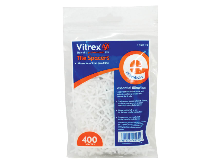 Vitrex 102013 Tile Spacers 3mm Pack 400