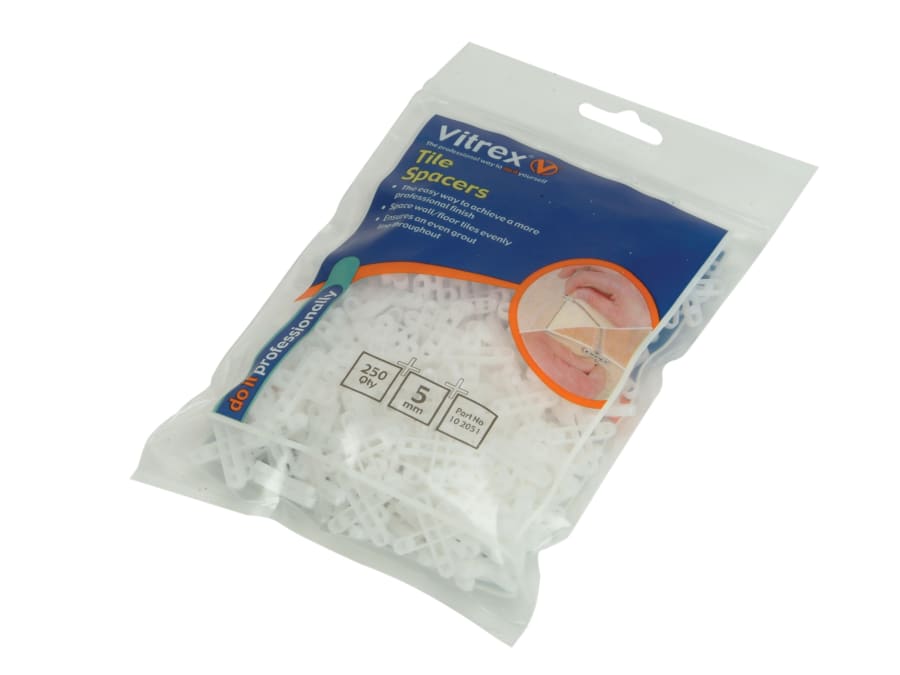 Vitrex 102051 Floor Tile Spacers 5mm Pack 250