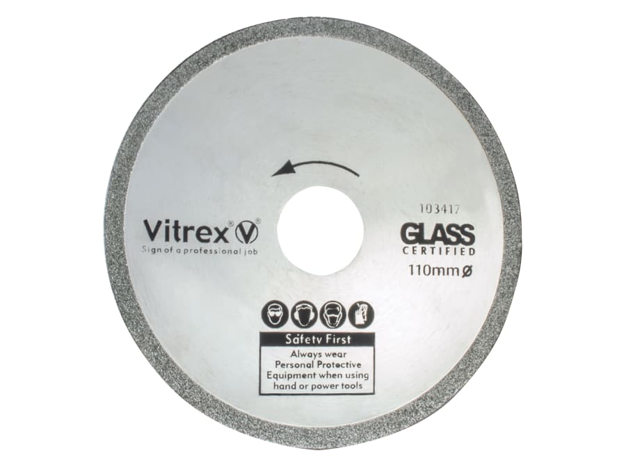 Vitrex 103417 110mm Glass Diamond Blade