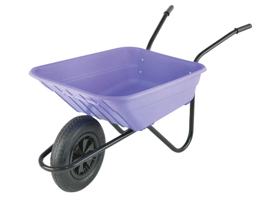 Walsall SHLILP 90L Lilac Polypropylene Wheelbarrow