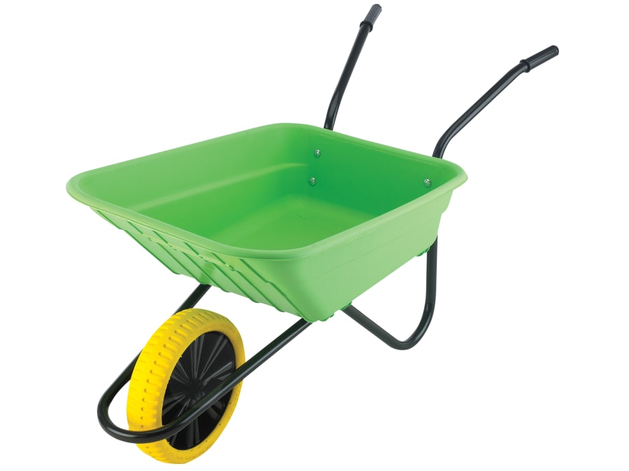 Walsall SHLIMPP 90L Lime Polypropylene Wheelbarrow