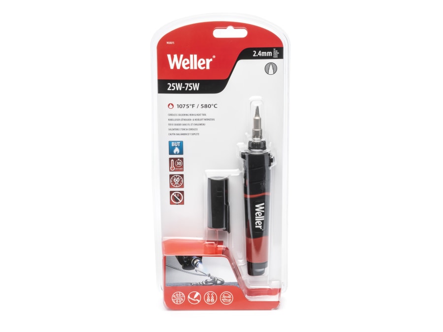 Weller WLBU75EU Cordless Butane Soldering Iron & Heat Tool 25W-75W