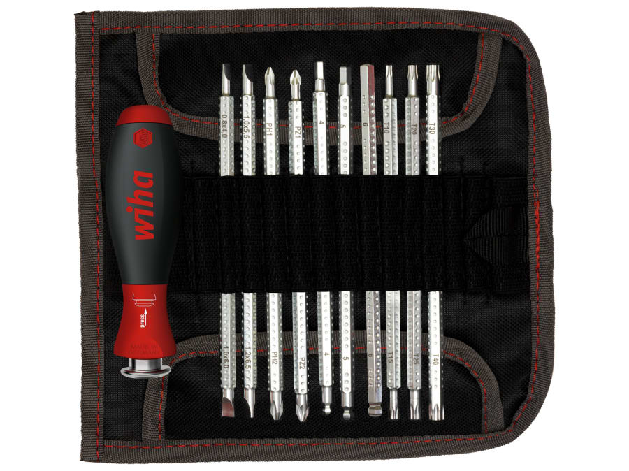 Wiha 03591 SYSTEM 6 SoftFinish Interchangeable Screwdriver Set 12 Piece