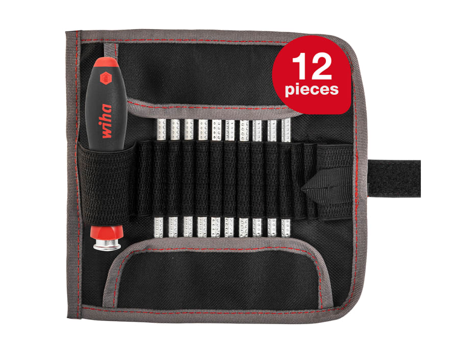 Wiha 03591 SYSTEM 6 SoftFinish Interchangeable Screwdriver Set 12 Piece