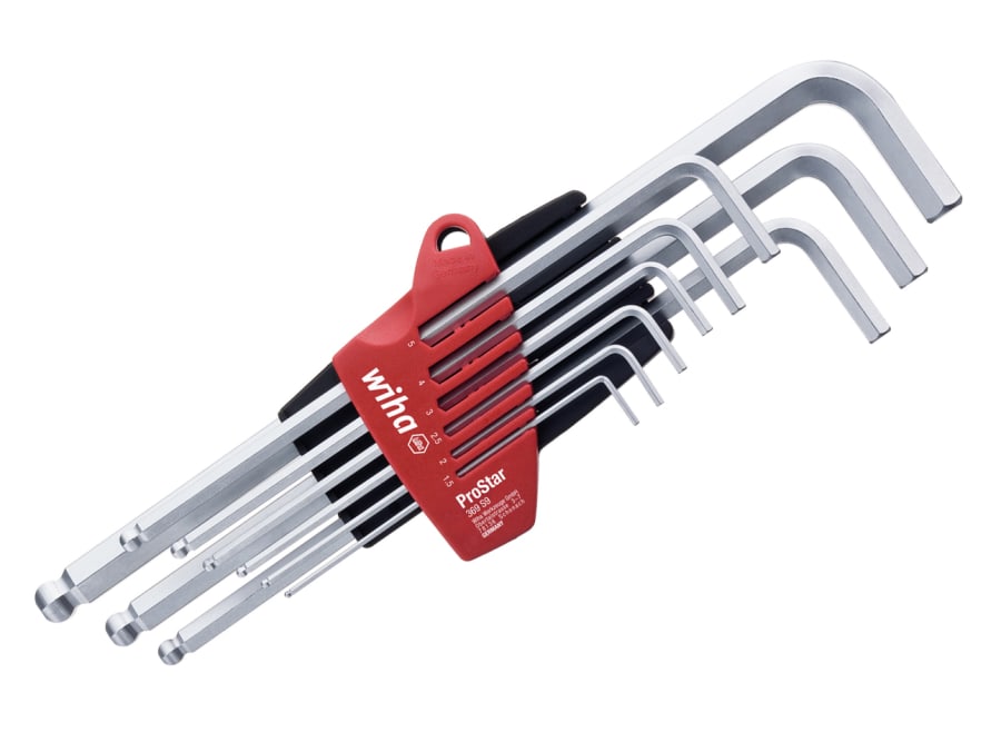 Wiha 07192 Hex Ball End L-key Set 9 Piece