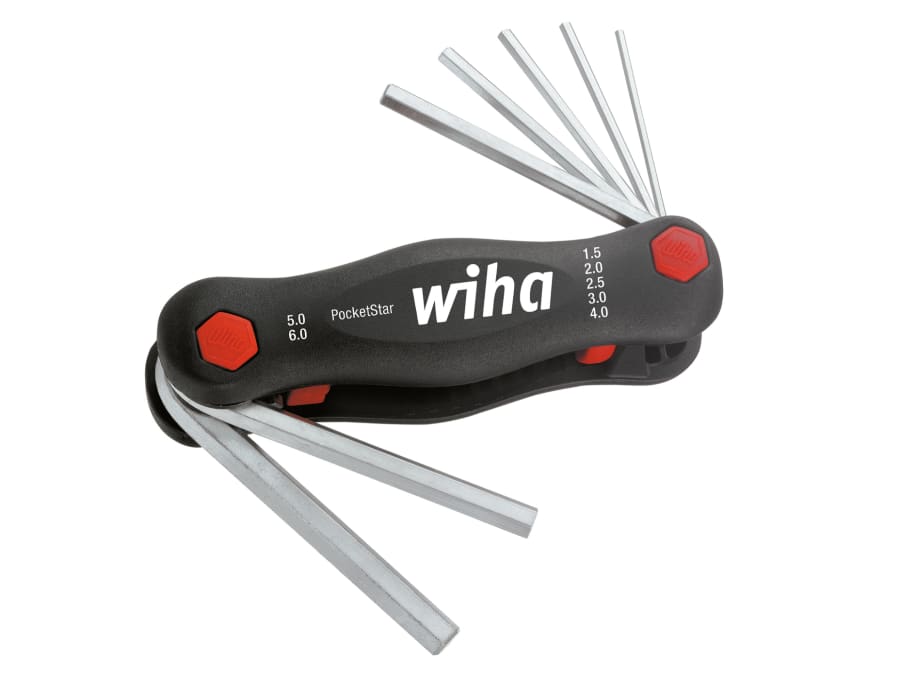 Wiha 23037 PocketStar Hex Key Set 1.5-6mm 7 Piece