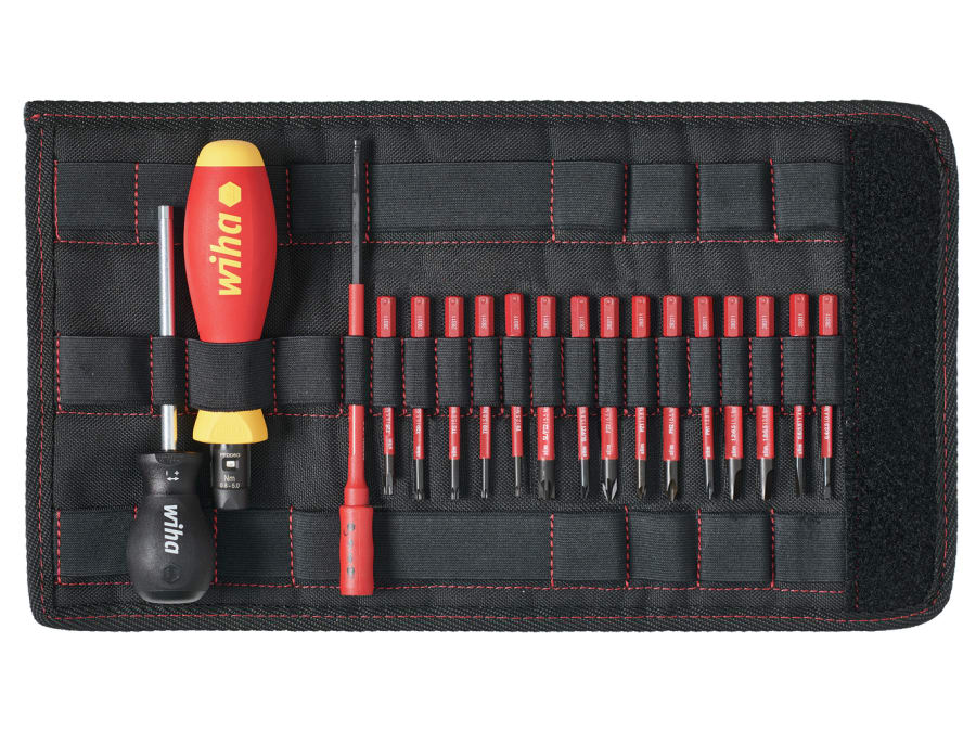 Wiha 36791 TorqueVario-S Electric Screwdriver Set 19 Piece