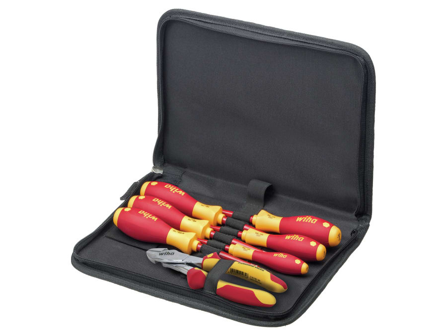 Wiha 38020 Electrician Tool Set 7 Piece
