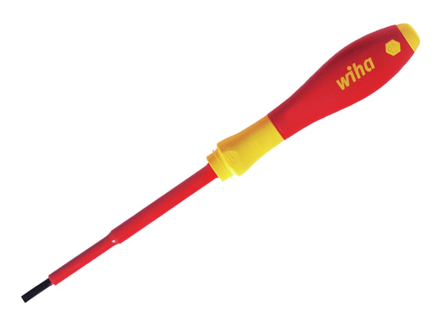 Wiha 39559 SoftFinish Electric SlimFix Slotted Screwdriver 3.5 x 100mm