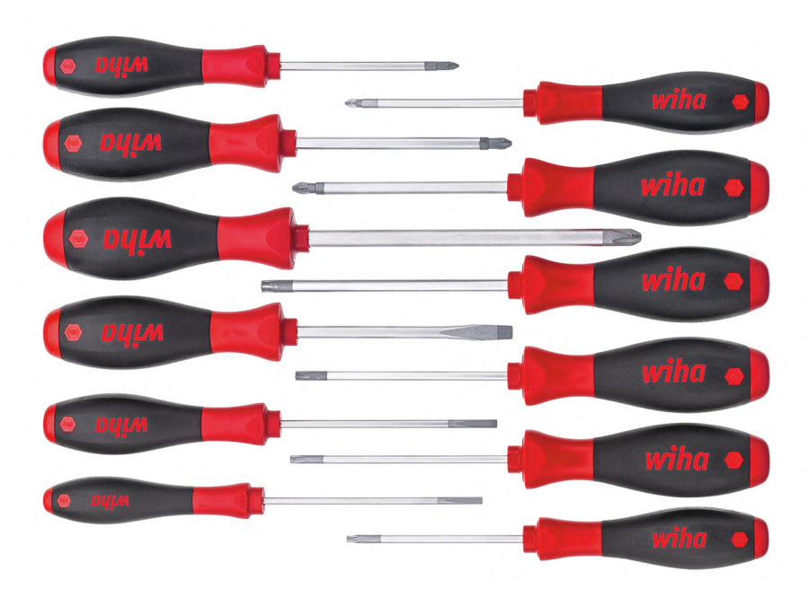 Wiha 41002 SoftFinish Screwdriver Set 12 Piece