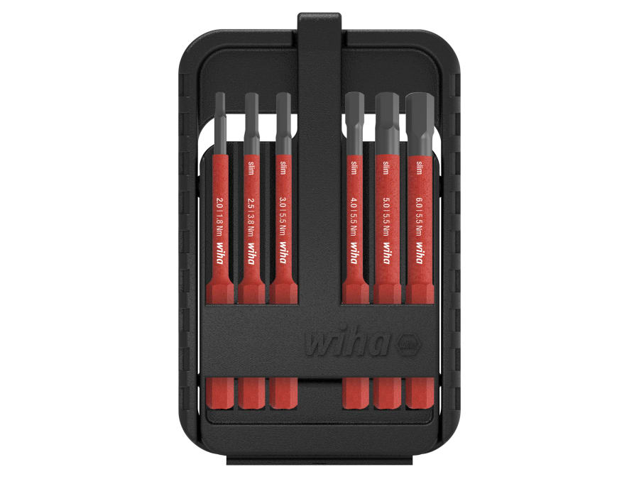 Wiha 43156 slimBit Hex Bit Set 7 Piece
