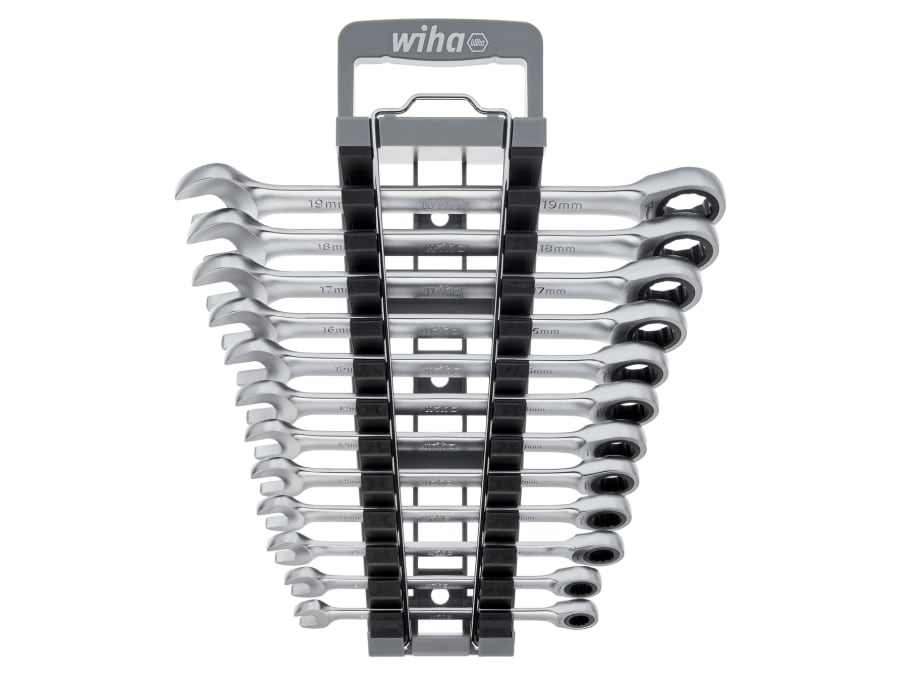 Wiha 44665 Ring Ratchet Spanner Set 12 Piece
