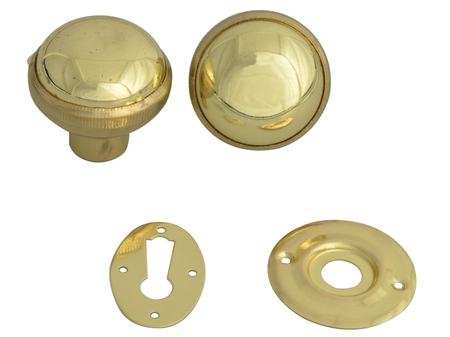 Yale Locks P405PB Rim Knob Polished Brass