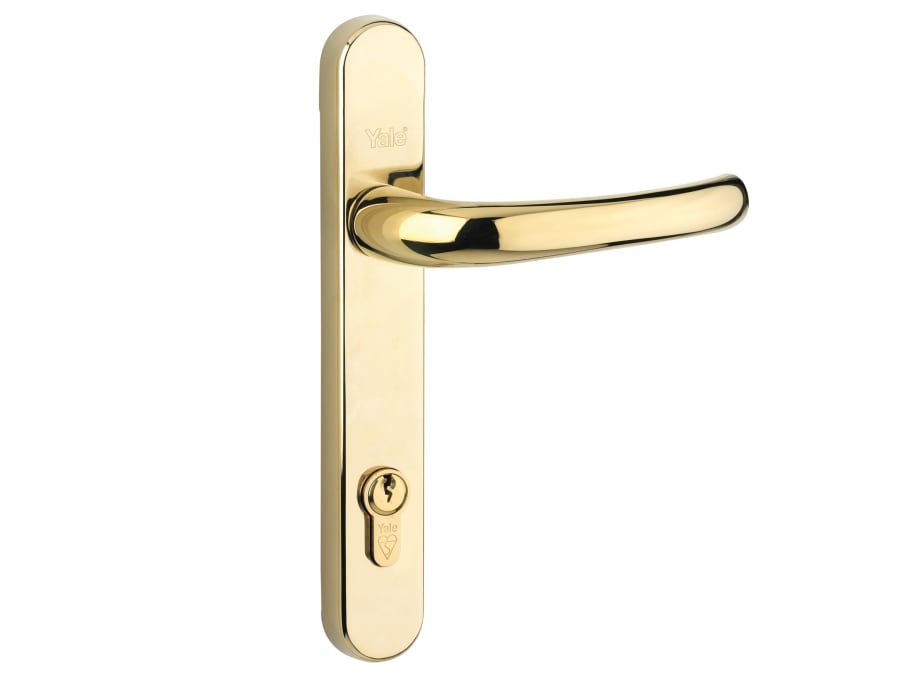Yale Locks PPVCRHPGF Retro Door Handle with Polished PVD Gold Finish