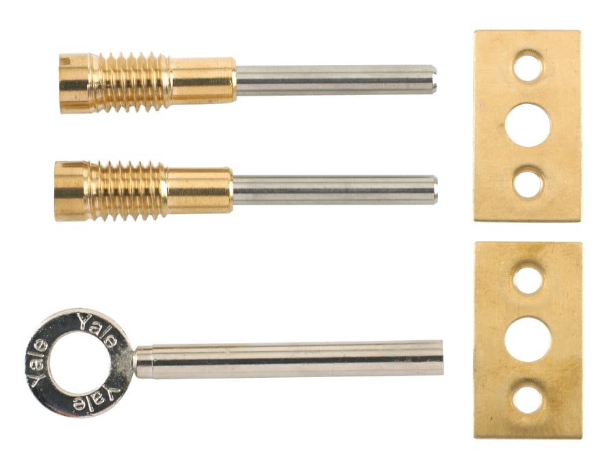 Yale Locks Yale V80132PL Dual Screw Window Lock Brass Finish Pack of 2