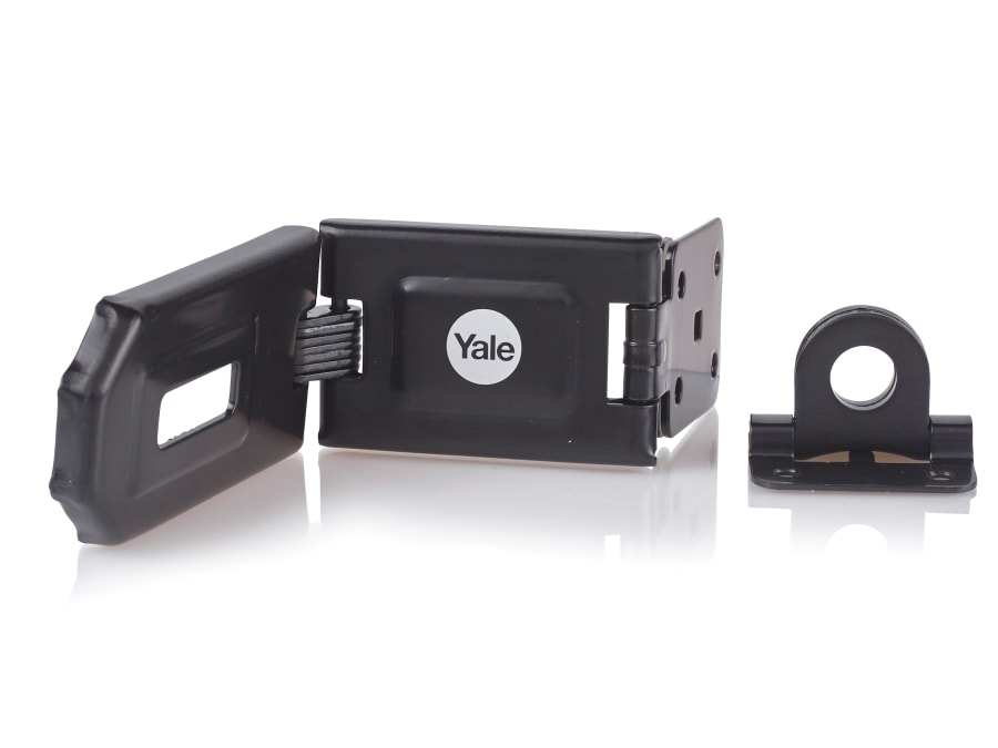 Yale Locks Yale Y155B160BK 160mm Hardened Steel Hasp
