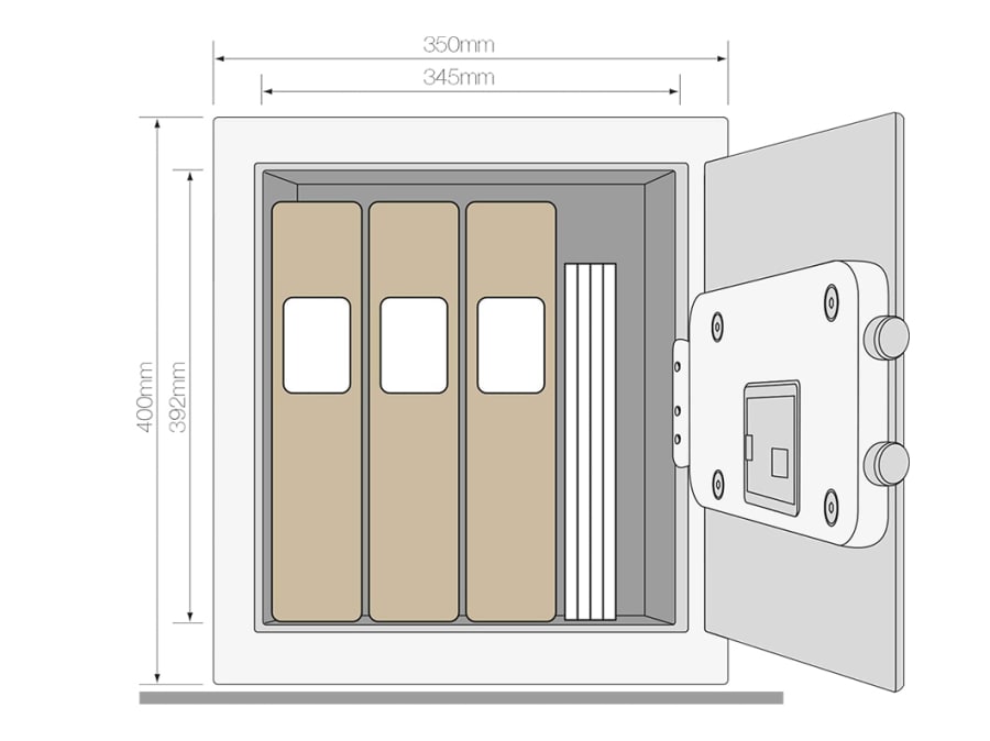 Yale Locks Yale YSB400EB1 Premium Office Safe