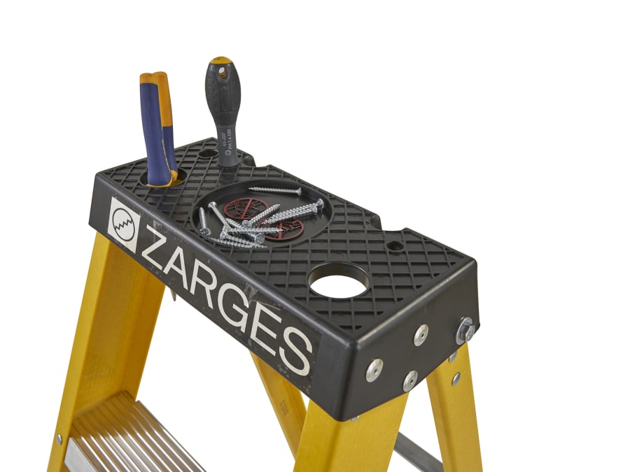 Zarges 300516 1.60m Fibreglass Swingback Steps