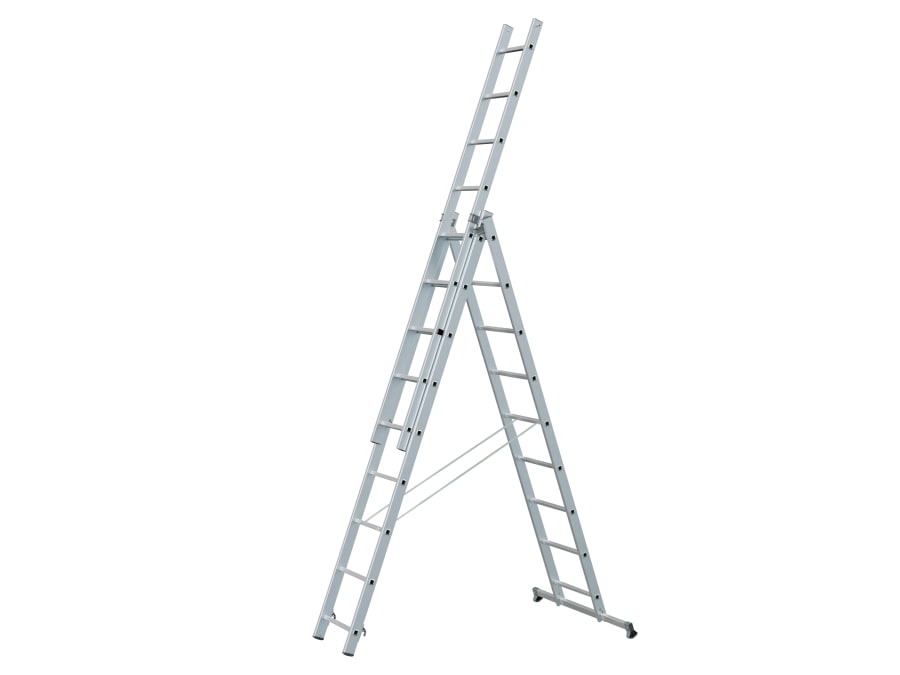 Zarges 48981 3-Part Combination Ladder 3 x 8 Rungs