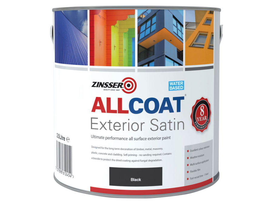 Zinsser ZN7200003C1 Allcoat Exterior Black 2.5 Litre