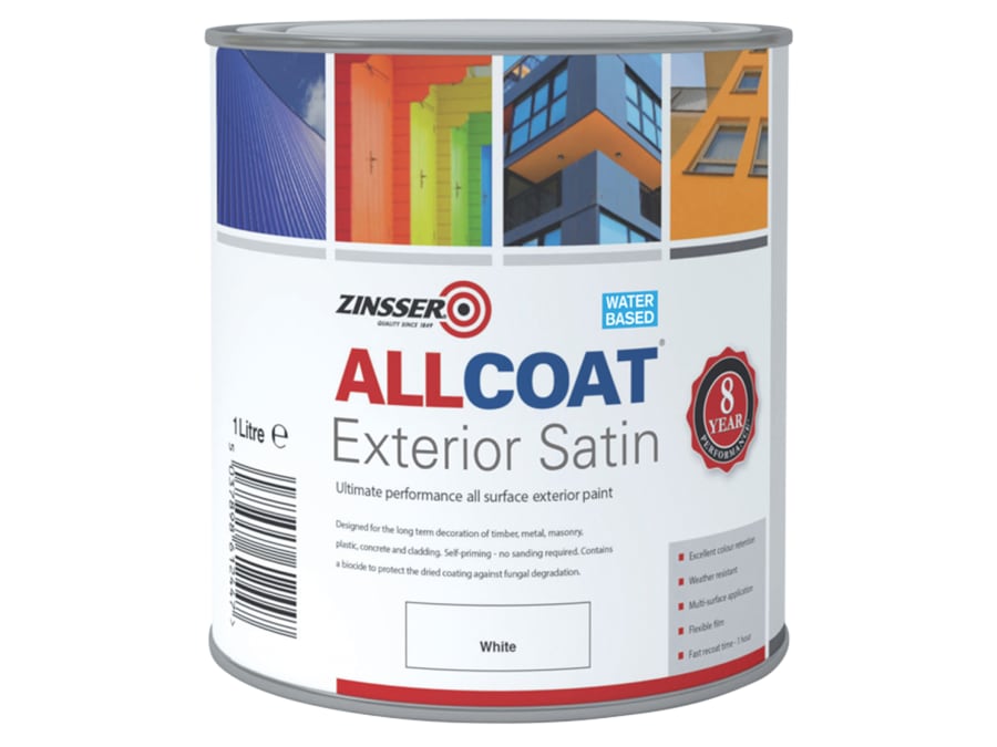 Zinsser ZN7200002D1 Allcoat Exterior White 1 Litre