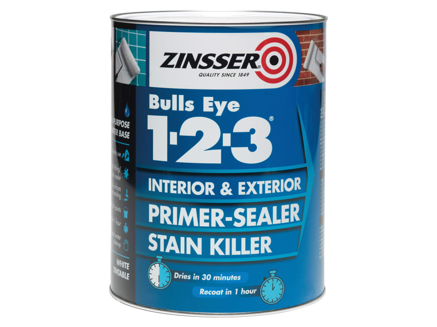 Zinsser ZN7040001C1 Bulls Eye 1-2-3 Primer & Sealer 2.5 Litre